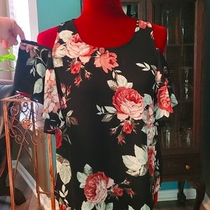 A. Byer Cold Shoulder Blouse
